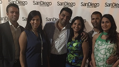 Members of SAPI (San Diego Association of Physicians of Indian Origin) with spouses attending the 'Best of San Diego' event at NTC Venues at Liberty Station on August 21, 2015