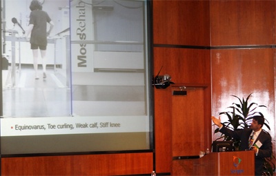 Dr Harish Hosalkar presenting gait patterns