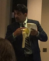 Dr Harish Hosalkar explaining mechanics of Hip and Spine injuries