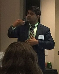Dr Harish Hosalkar explaining relevant points during an Invited lecture on ‘Musculoskeletal Injuries in Vehicular Accidents’