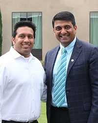 Dr Hosalkar, President of ORA, with Neerav Jadeja,