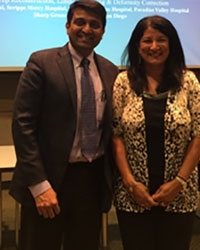 Legend: Dr Harish Hosalkar (President of SAPI) with Preeti Purohit,