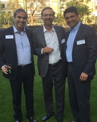 TiE President Naresh Soni (Left), Ash Israni (Founder, President and CEO of Pacifica Companies)